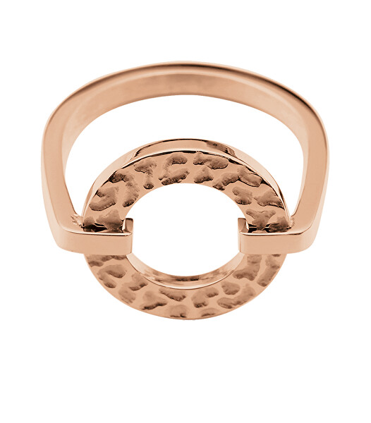 Anello di design intramontabile placcato in oro rosa Caprice BJ01A340