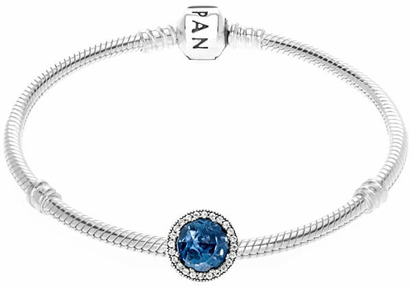 Luxuriöse Perle mit dunkelblauem Kristall 791725NMB