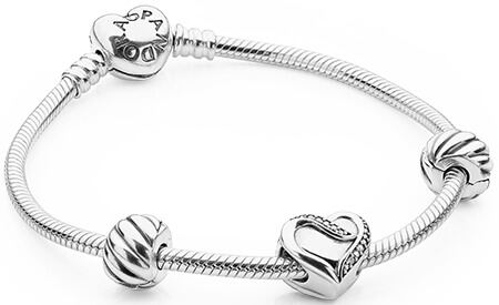 Charm clip in argento di design 791752