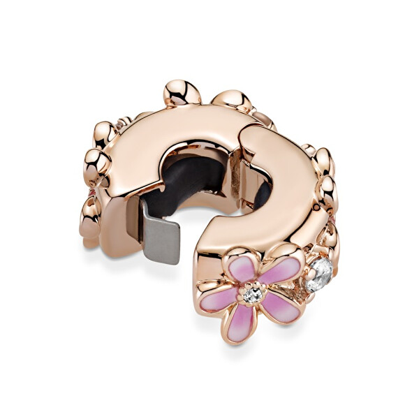 Clip in bronzo Fiori rosa 788809C01