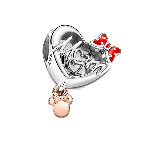 Hravý korálek Srdíčko s myškou Minnie Disney 781142C01
