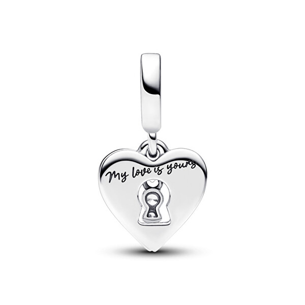 Pandantiv frumos din argint inimă cu gaura cheii 793119C01