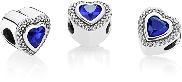 Luxus szív gyöngy kék kristállyal 797608NANB