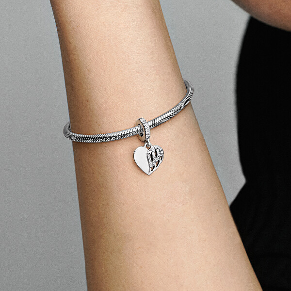 Charm in argento Cuore con ala d’angelo Moments 792646C01