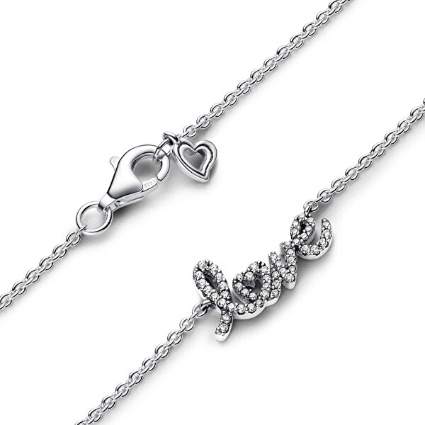 Originální stříbrný náhrdelník Love Moments 393076C01-45
