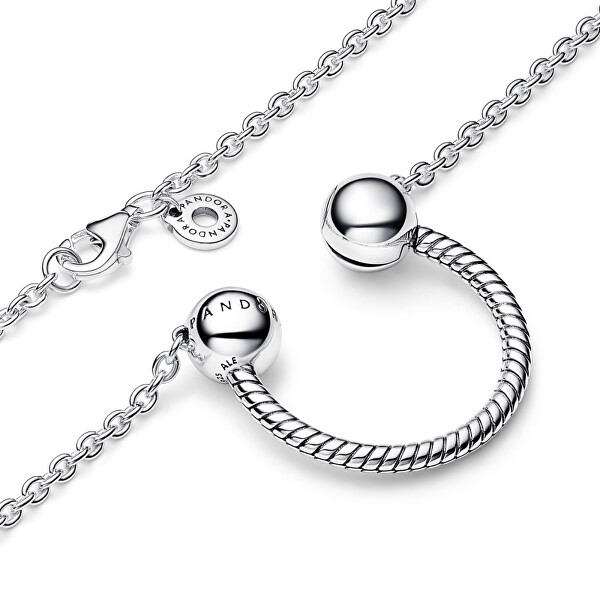 Originální stříbrný náhrdelník s přívěskem Pandora Moments 392747C00-45
