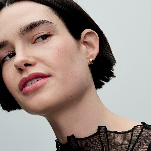 Pozlacené peckové náušnice Essence Shine 263298C00