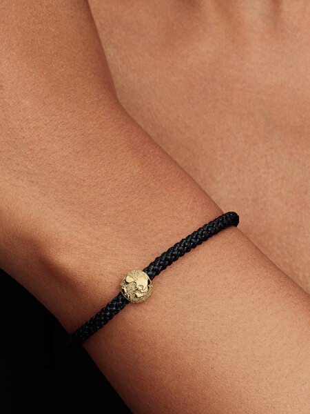 Pozlacený mini korálek Zeměkoule Shine Moments 764529C00