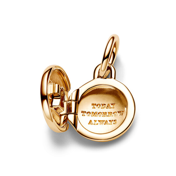 Pandantiv placat cu aur Medalion deschis Shine 763066C01