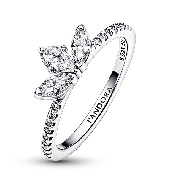 Půvabný stříbrný prsten se zirkony Timeless 192392C01