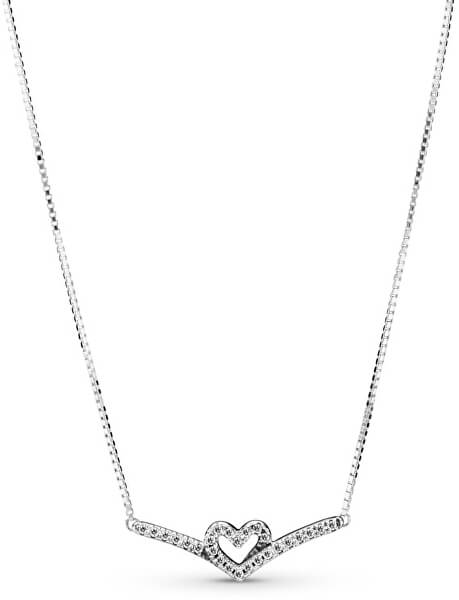 Romantikus ezüst női nyaklánc Wish 399273C01-45