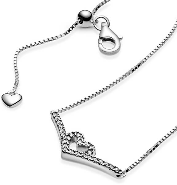 Romantikus ezüst női nyaklánc Wish 399273C01-45