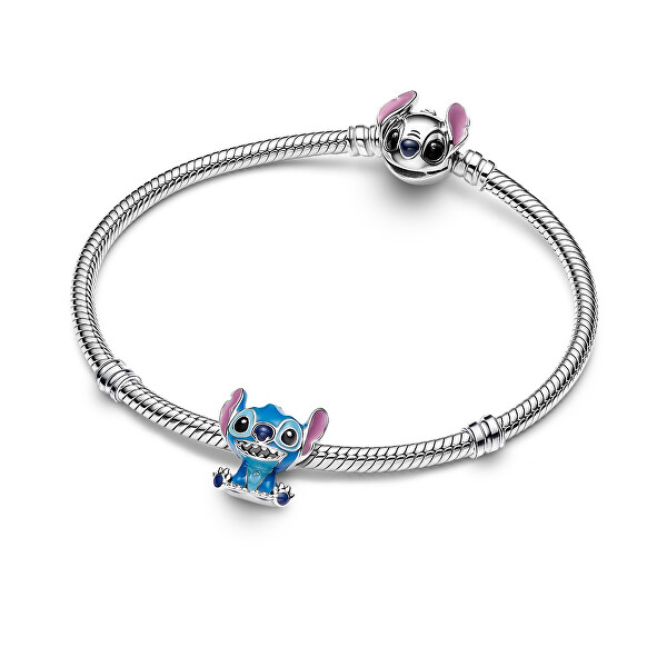 Roztomilý stříbrný korálek Disney Stitch 793815C01