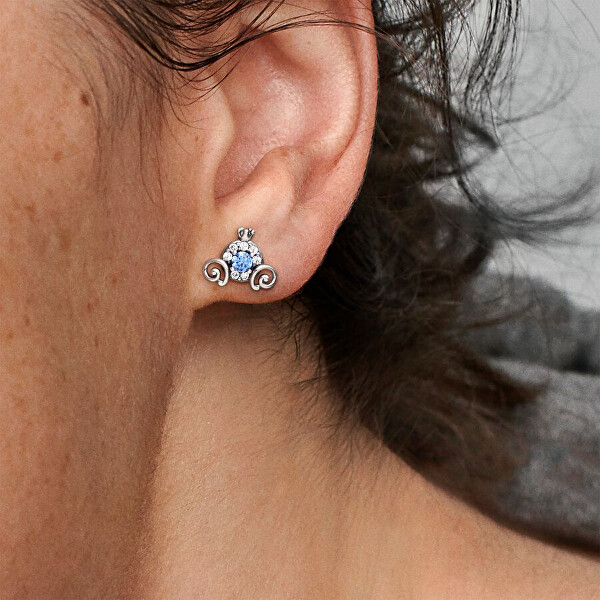 Silberne Ohrringe Disney Aschenputtels Kürbiskutsche 299193C01