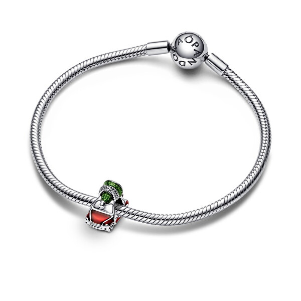 Perlina in argento Auto con albero di Natale Moments 792358C01