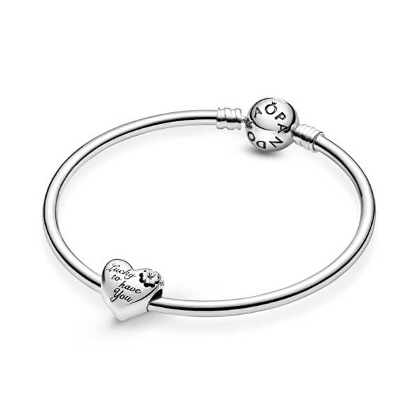 Charm d’argento a forma di cuore Mom Moments 799364C00