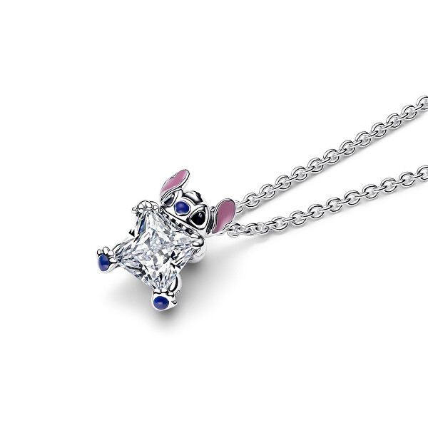 Stříbrný náhrdelník Disney Stitch 393743C01-45