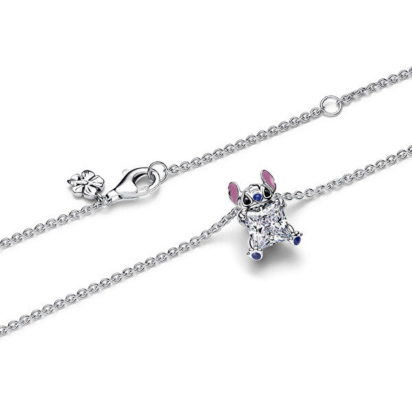 Stříbrný náhrdelník Disney Stitch 393743C01-45
