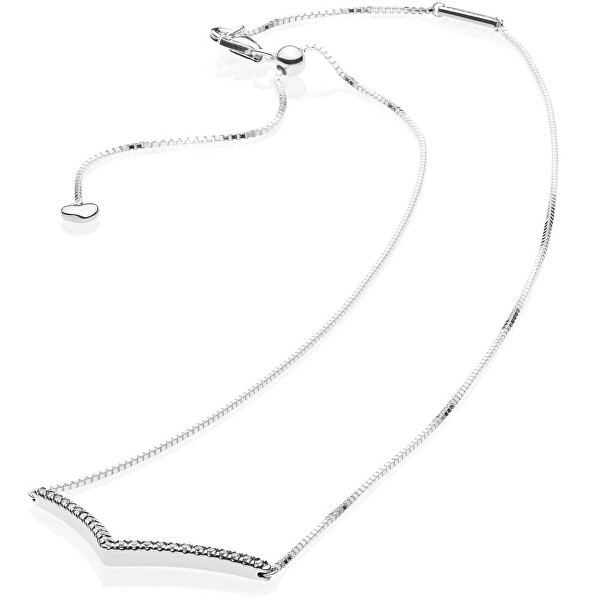 Stříbrný náhrdelník s kamínky 397802CZ-45