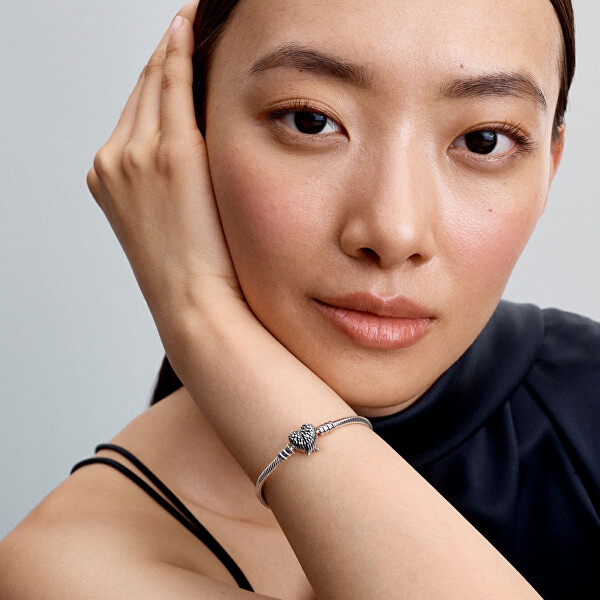 Stříbrný náramek Srdce s křídly Moments 593680C01