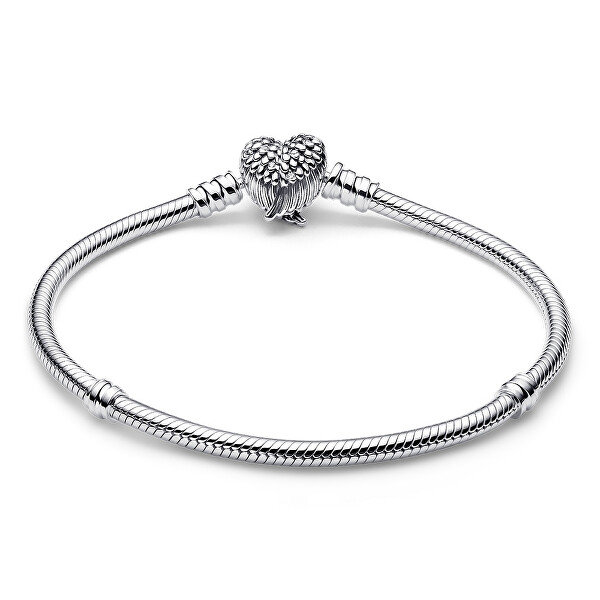 Stříbrný náramek Srdce s křídly Moments 593680C01