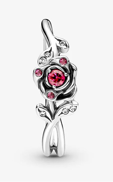 Anello in argento Rosa Disney La Bella e la Bestia 190017C01