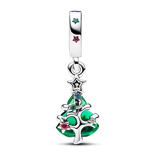 Stříbrný visací přívěsek Vánoční stromeček Moments 792983C01