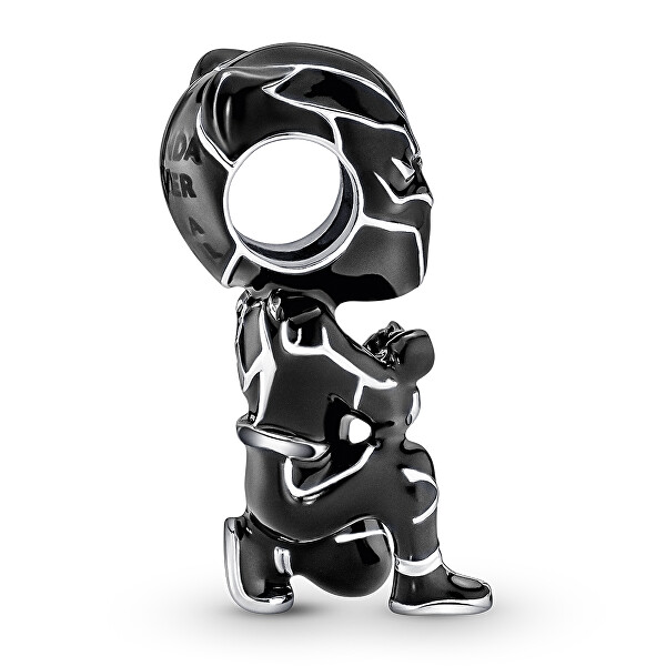 Stilvoller Silberanhänger Schwarz Panther Marvel 790783C01