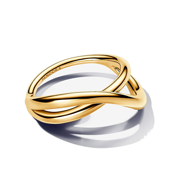 Divatos aranyozott gyűrű Shine Essence 163318C00