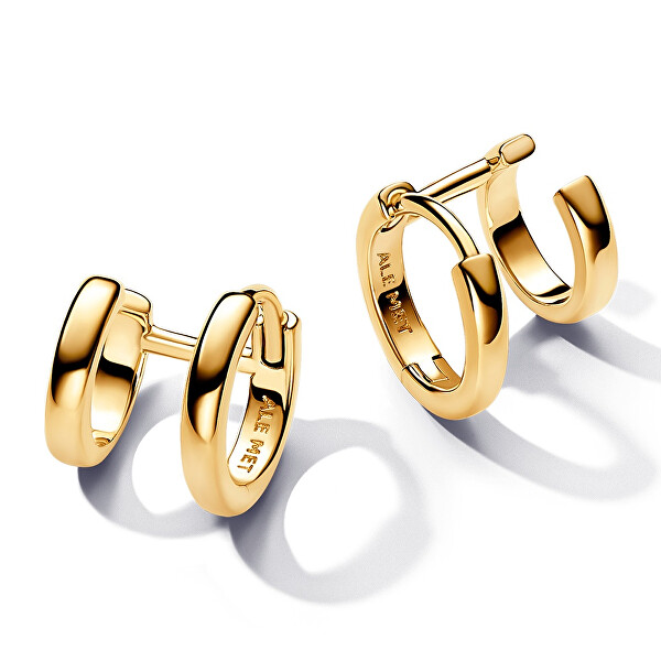 Dvojité pozlacené kruhy Essence Shine 263280C00