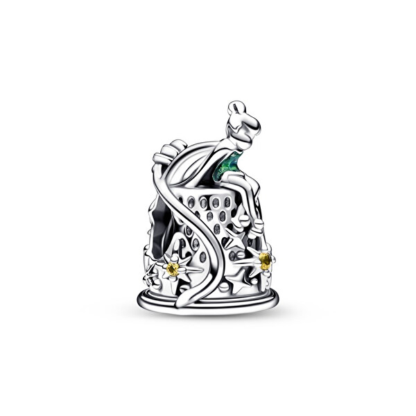 Krásný stříbrný korálek Zvonilka a náprstek Disney 792520C01