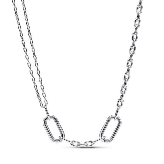 Módní stříbrný náhrdelník na přívěsky Me 392303C00-45