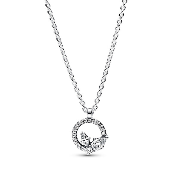 Nádherný stříbrný náhrdelník s kubickými zirkony Timeless 392620C01-45