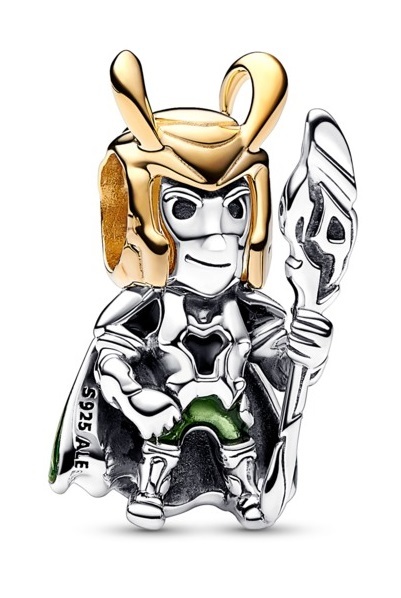 Ciondolo bicolore originale Loki Marvel 762764C01