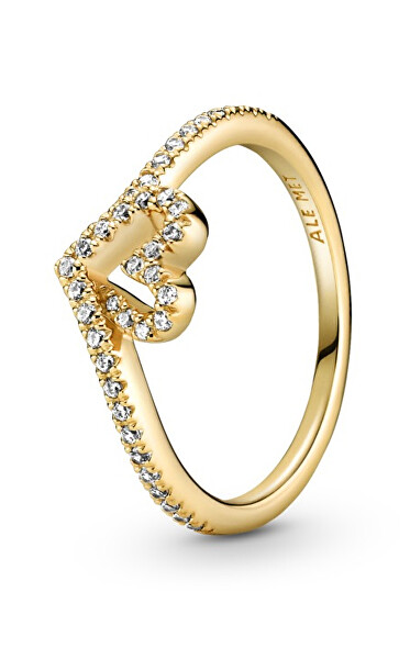 Romantic aranyozott gyűrű tiarával  Shine 169302C01