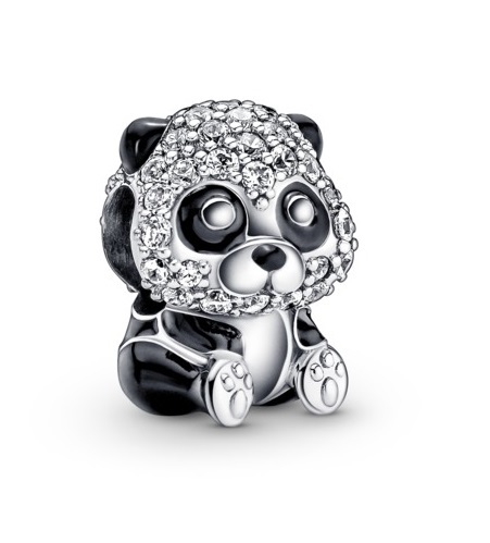 Elegante charm d'argento Panda carino 790771C01
