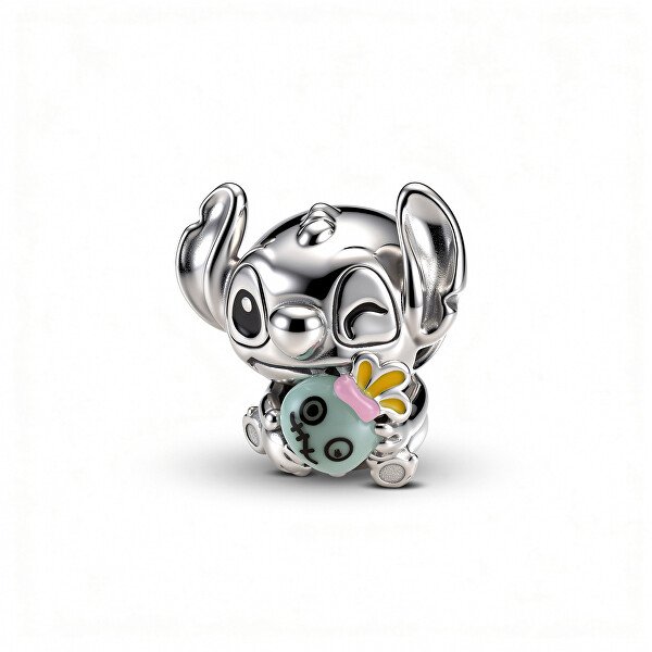 Strieborná korálka Stitch a Scrump Disney Moments 794554C01