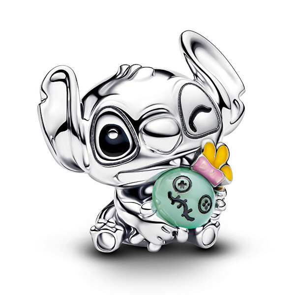 Stříbrný korálek Stitch a Scrump Disney Moments 794554C01