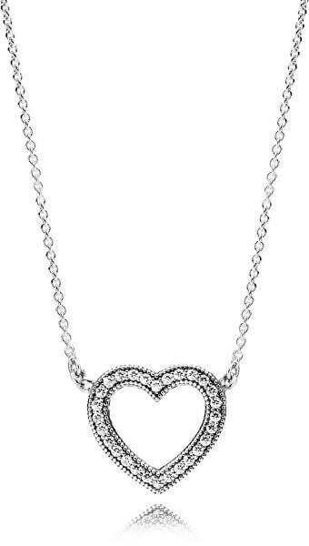 Silberkette Liebevolles Herz 590534CZ-45