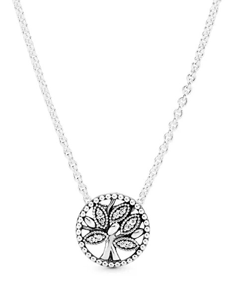 Stříbrný náhrdelník se stromem života 397780CZ-45