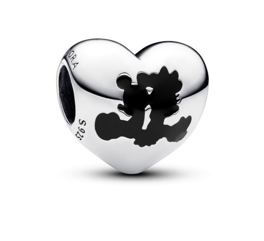 Stříbrný přívěsek Mickey a Minnie Disney 793092C01