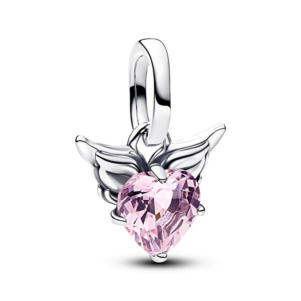 Stříbrný přívěsek Okřídlené srdíčko ME 793626C02