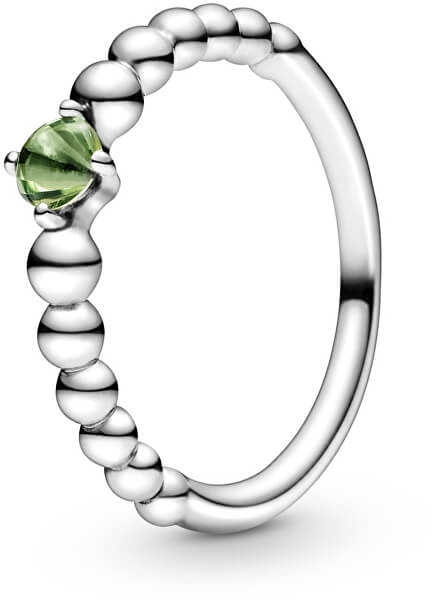 Stříbrný prsten pro ženy narozené v srpnu 198867C10