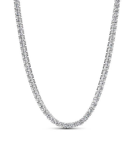 Tenisový stříbrný náhrdelník choker Timeless 393806C01-40