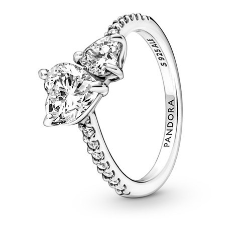 Třpytivý stříbrný prsten Timeless 191198C01