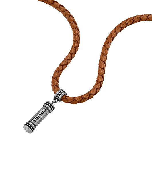 Elegantní kožený náhrdelník pro muže Barrell PEAGN0035002
