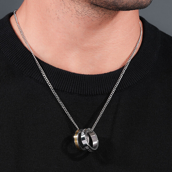 Fashion ocelový náhrdelník Duo PEAGN0032702