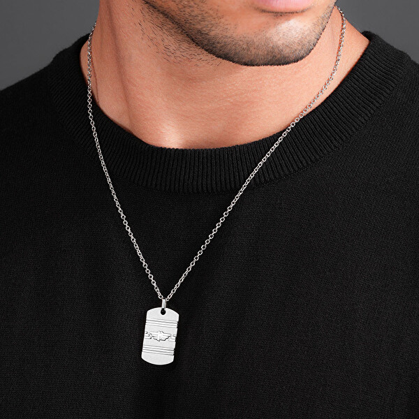 Modische Halskette aus Stahl für Herren Revelry PEAGN0033301