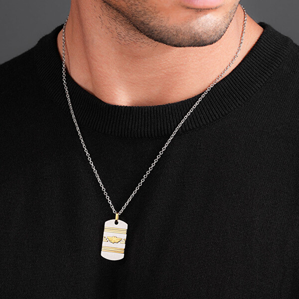Modische zweifarbige Halskette für Männer Revelry PEAGN0033302