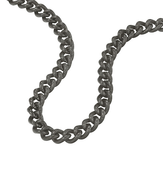 Masívny čierny náhrdelník z ocele Crank PEAGN0032303